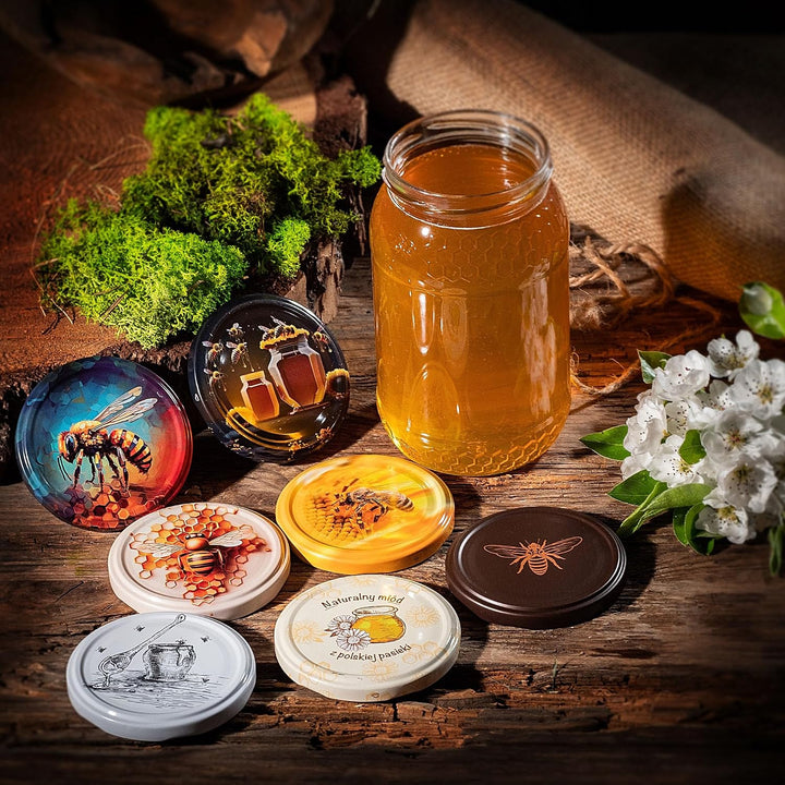 KADAX 48er Set Einmachgläser 900ml TO82 Schwarz, Grosse Sturzgläser mit Schraubdeckel, Einkochgläser