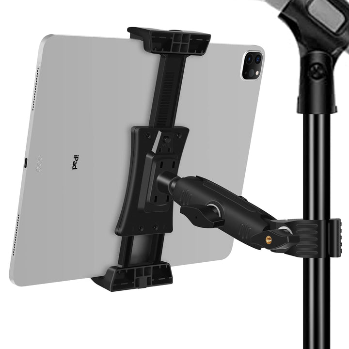 Peastrex IPad Halter für Mikrofonständer Tablet Handyhalterung Mikrofon Notenständer verstellbar dre