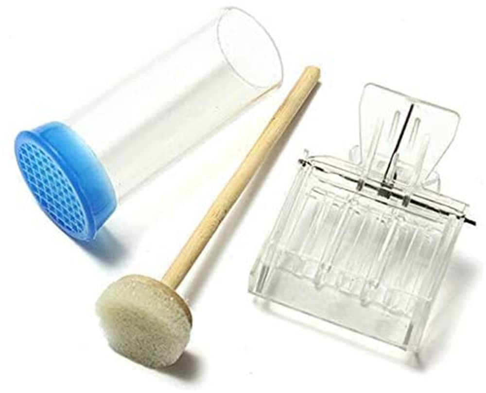 8 Stück Imkerwerkzeug Kit Bienenstock Raucher Set Bee Hive Imkereibedarf Tools Edelstahl-Smoker Bien