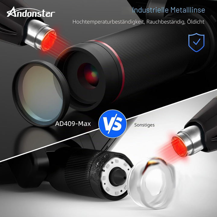 Andonstar AD409 Max HDMI Digitalmikroskop mit Lötstation, Endoskop, 10,1 Zoll LCD-Bildschirm, 300X U