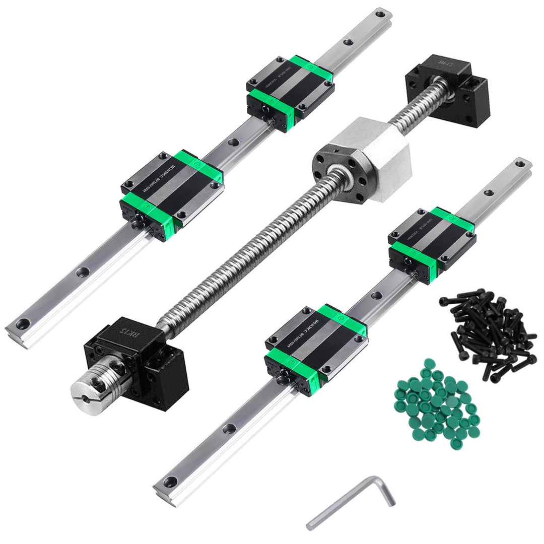 HGR20 Linearführungen 2 Stück 300 mm Linearführung mit 4 Stück HGW20CC Lagerblock + 300 mm SFU1605 K