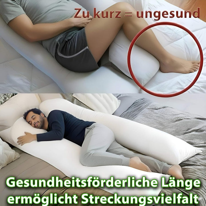 Traumreiter Seitenschläferkissen Visco XXL PRO, ergonomisches Full Body Builder Männer Schlafkissen,