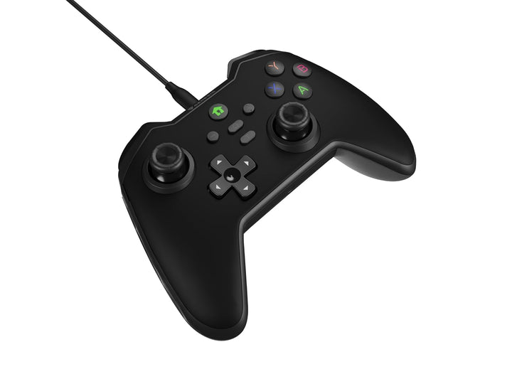 Genesis Mangan 300 Controller mit Kabel Schwarz, USB-C Gamepad für PC Nintendo Switch Mobile, Androi