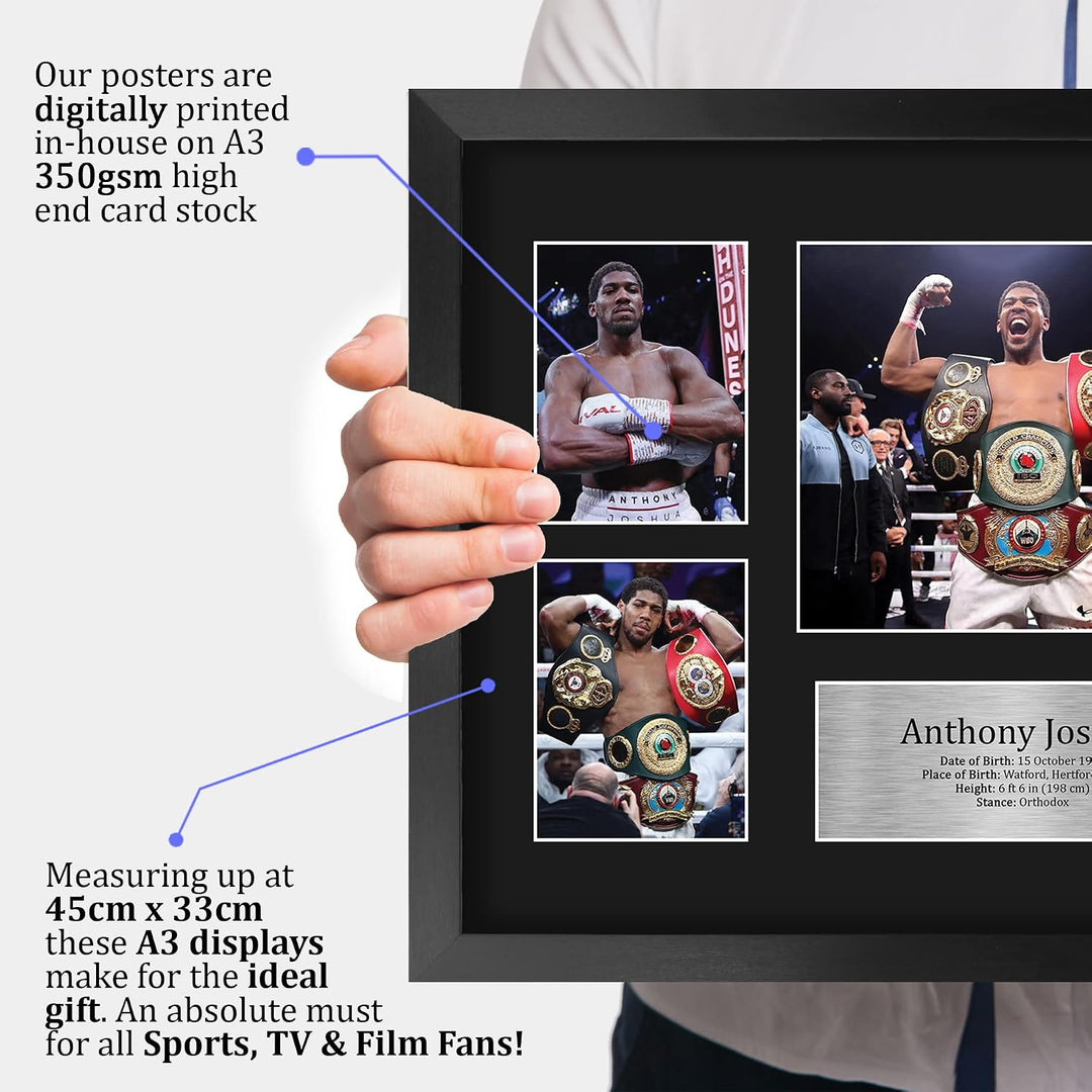 HWC Trading FR A3 Anthony Joshua Boxing Geschenke Gedrucktes Signiertes Autogrammbild Für Boxer-Erin
