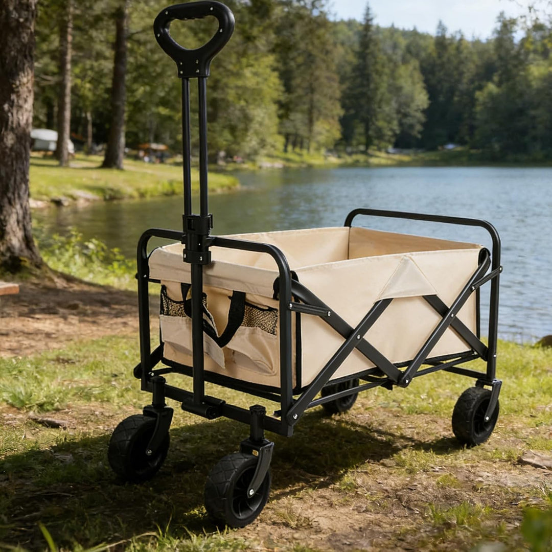 Yardenfun 2 Stück faltbare Wagenräder – 19 cm/7,5 Zoll Campingwagen-Gummiräder – Ersatzteile für Ein