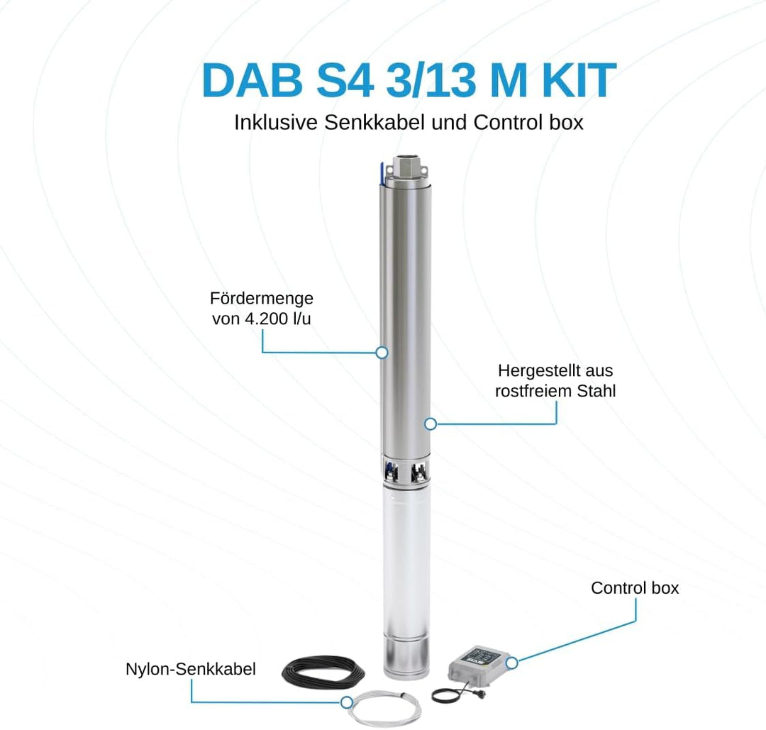 DAB S4 3/13 M KIT Brunnenpumpe