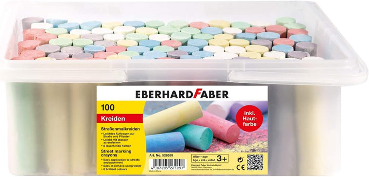 Eberhard Faber 526599 - Strassenmalkreide, 100er Eimer (100er Eimer | 2 Eimer)