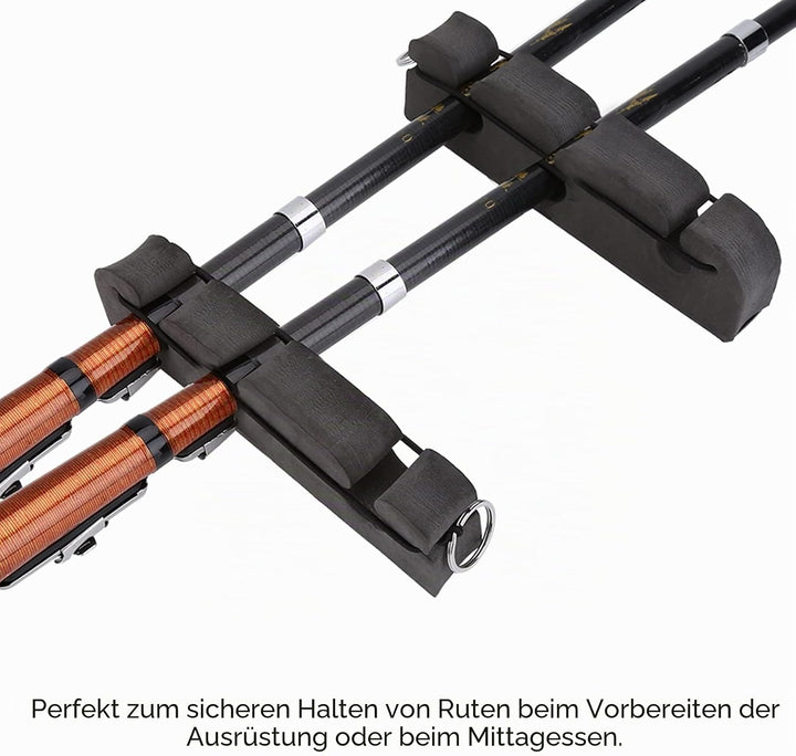RiToEasysports 2 Stück Magnetische Rutenhalter, Dichter Schaumstoff, Fliegenfischerrutenhalter, Auto