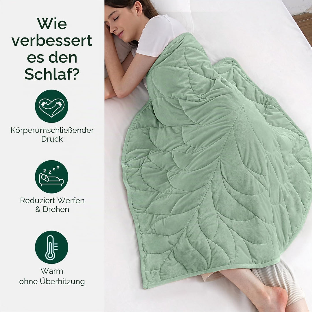 Sivio Kleine Gewichtsdecke 2,3kg Hellgrün 58x74cm Hellgrün 58 x 74 cm - 2.3 kg, Hellgrün 58 x 74 cm