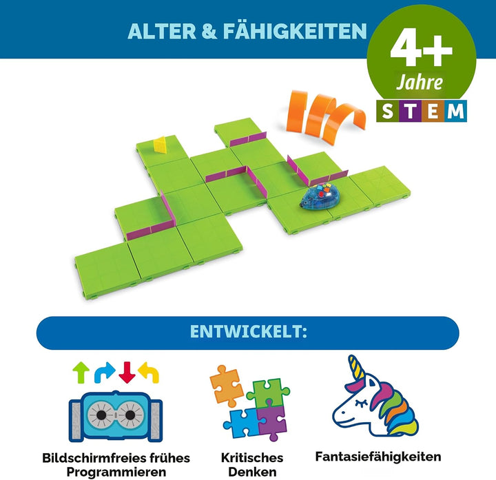 Learning Resources Code &amp; Go Roboter-Maus Aktivitäts-Set – Wiederaufladbares, interaktives Lernspiel