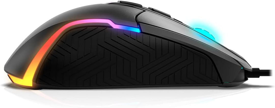 KROM KICK - Gaming-Maus, RGB Rainbow, PixArt 3327 optischer Sensor bis zu 12000 DPI, 6 DPI-Stufen (8