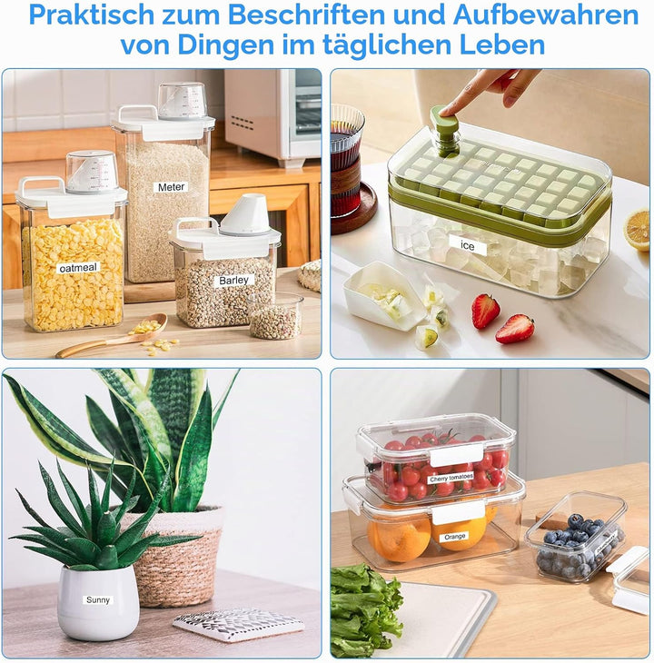 UniPlus 5 Pack Kompatibler 9mm Etikettenband Ersatz für Casio XR-9WE XR-9RD XR-9BU XR-9YW XR-9GN für