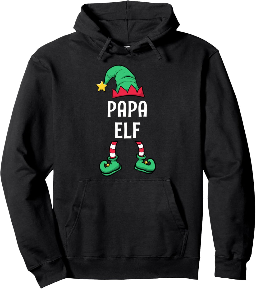 Papa Elf Partnerlook Familien Outfit Männer Weihnachten Pullover Hoodie