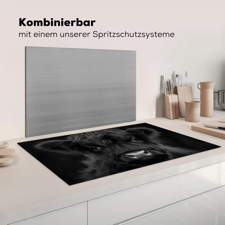Herdabdeckplatte 90x52 cm Einteilig Induktionsmatte Küche Abdeckung Ceranfeld Herd Abdeckplatte Deko