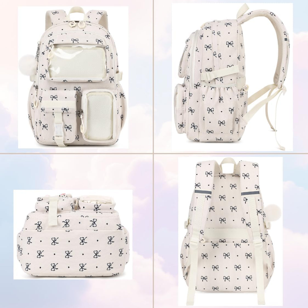 Kimwadalh Rucksack Kinder Mädchen Schulrucksäcke 3TLG. Schultaschen-Sets Grundschule Kinderrucksack