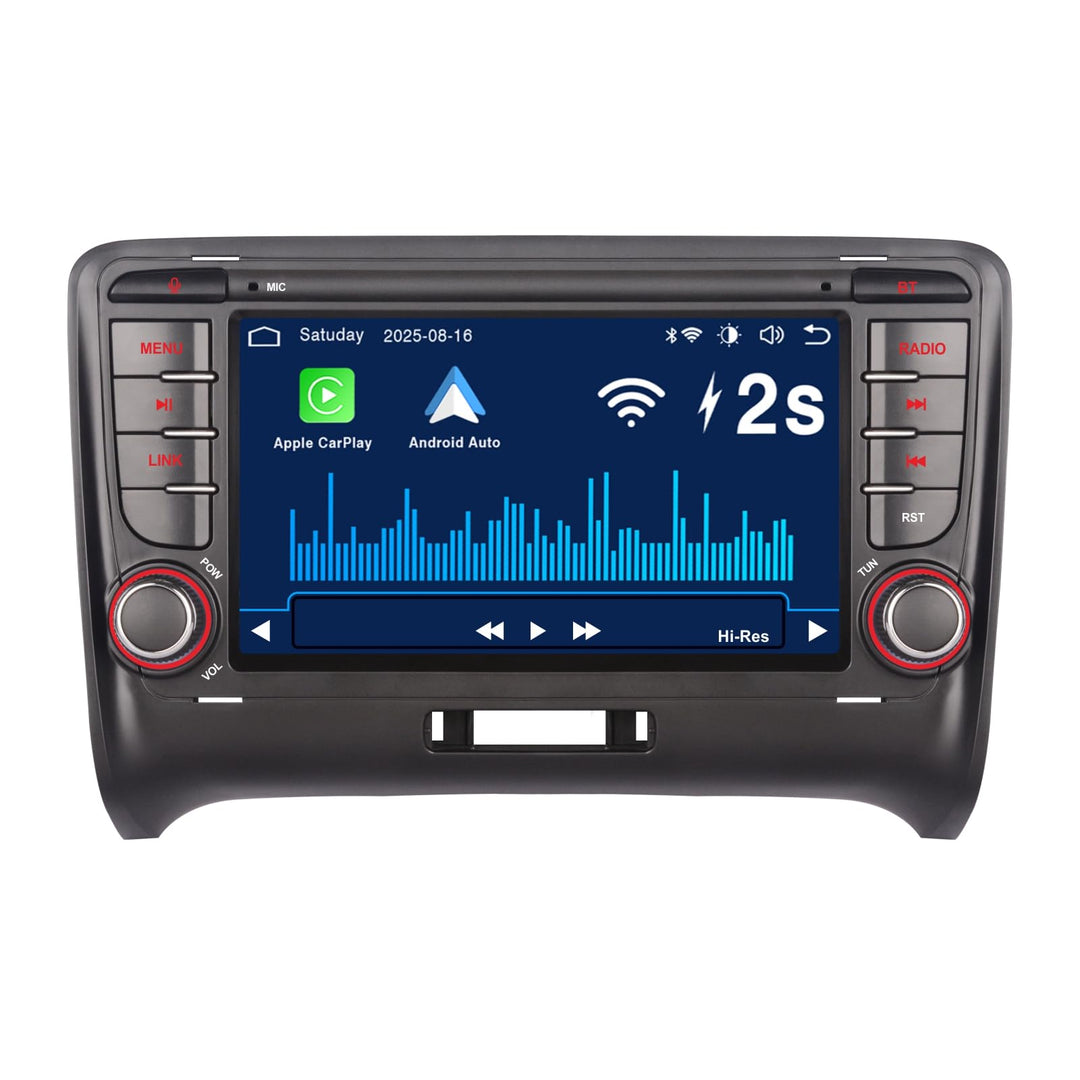 Autoradio für Audi TT MK2 8J 2006-2014 mit Wireless CarPlay &amp; Android Auto,Linux-System 2S Schnellst