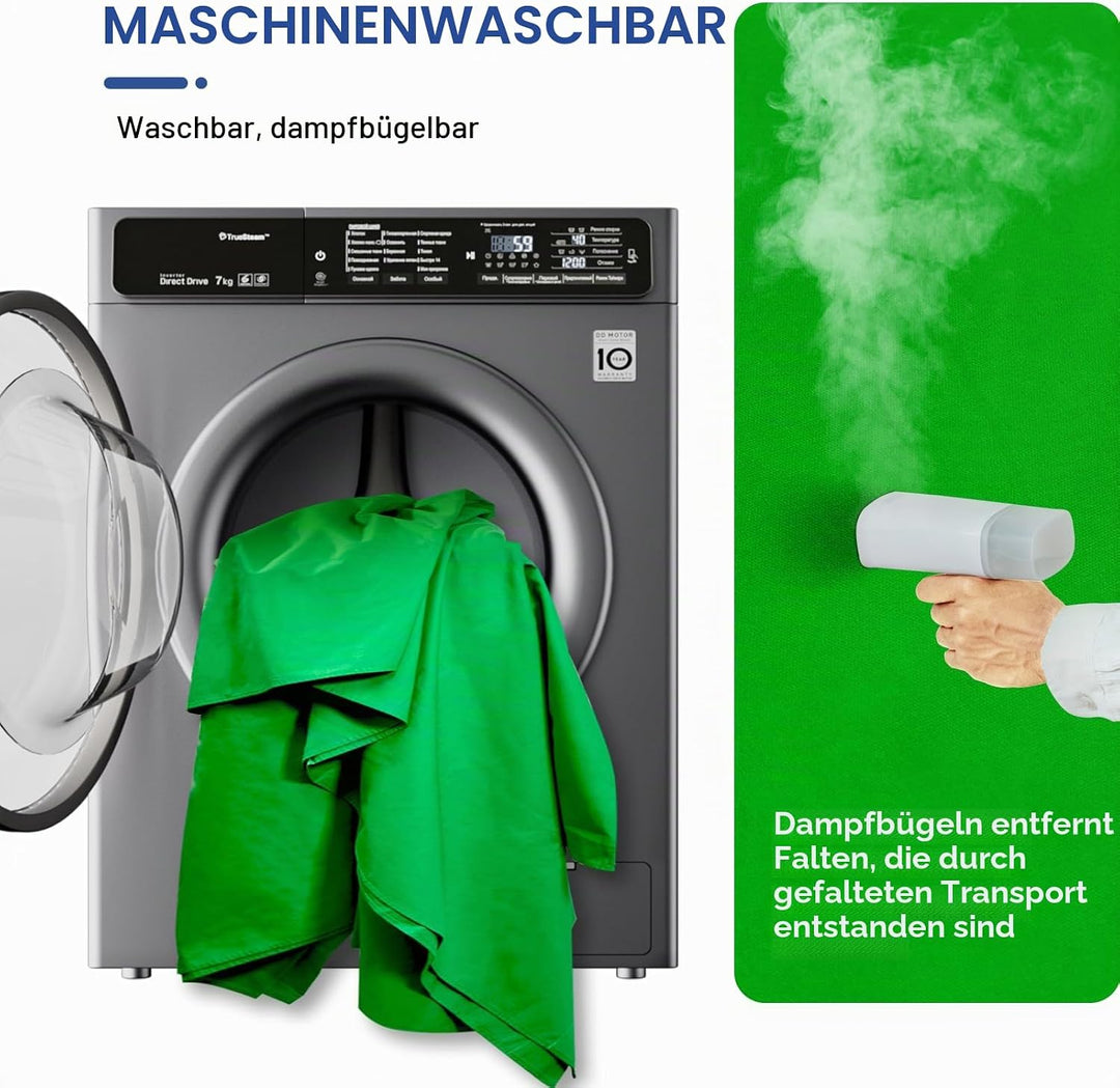 EMART Grünbild-Hintergrund, 2,4 x 3 m, hochdichtes Polyestergewebe, Fotografie-Greenscreen-Hintergru