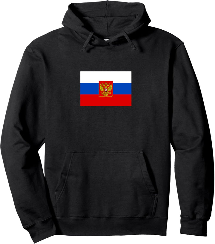Russische Flagge Poccna Russland Flaggen für Herren Damen Pullover Hoodie