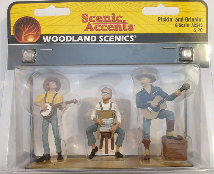 Woodland Scenics A2546 Western Band mit Banjo Gitarre Waschbrett washboard Pickin&
