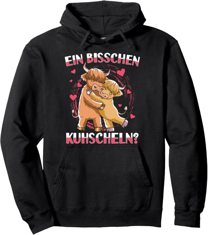 Schottisches Hochlandrind Highland Cattle Kuh Valentinstag Pullover Hoodie