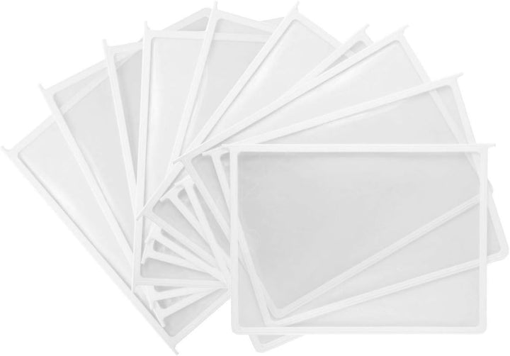 Leviatan Tisch-Sichttafelsystem Aufsteller für Sichttafeln + 10 Sichttafeln weisse Tisch Weiss, Tisc