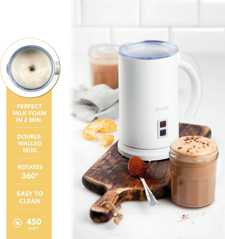 DOMO DO731MF Milchaufschäumer - Weiss - 550 W