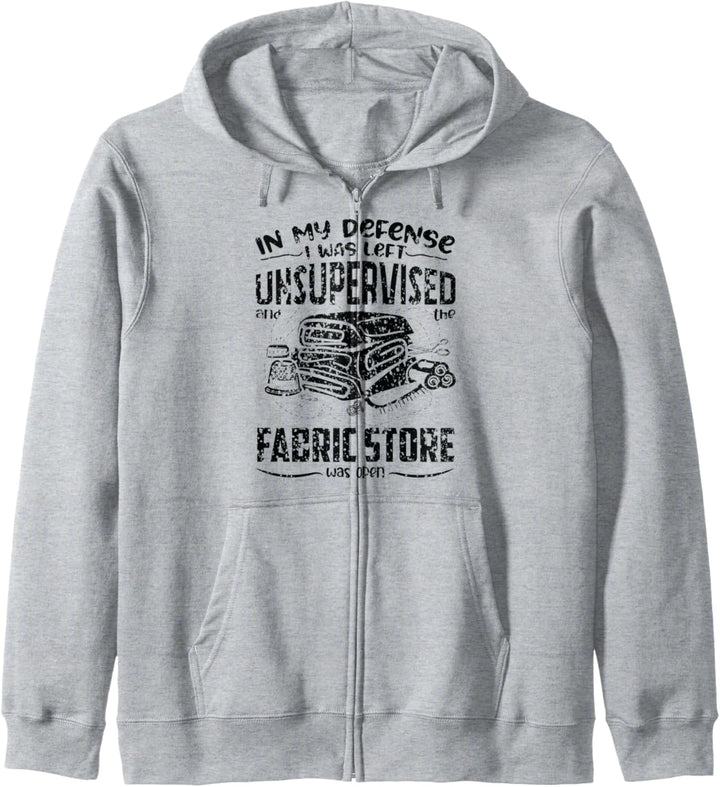 Quilting Unsupervised Fabric Store Quilters Novelty Kapuzenjacke