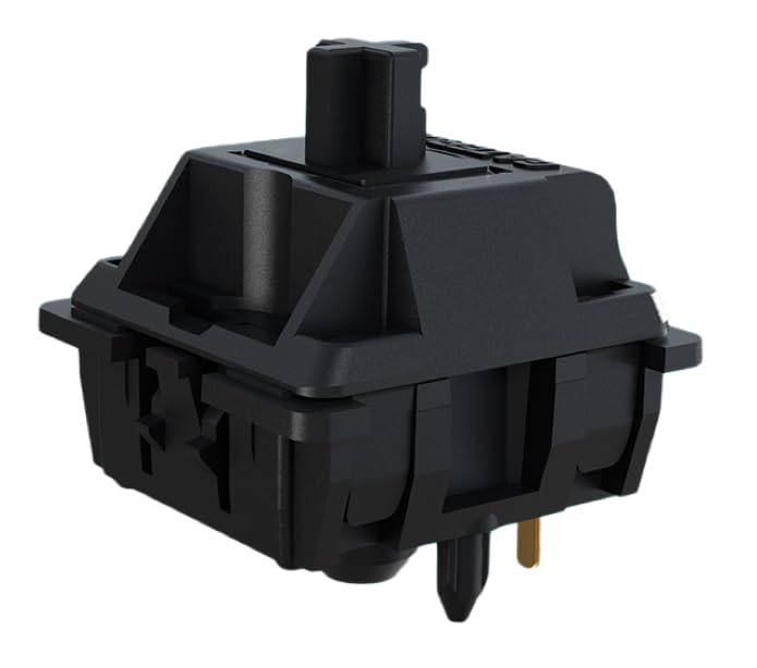 GATERON Ölkönig 3.0 vorgeschmiert Keyboard Schalter, 5-polig 55gf Schwarz Linear Switches dreifach v