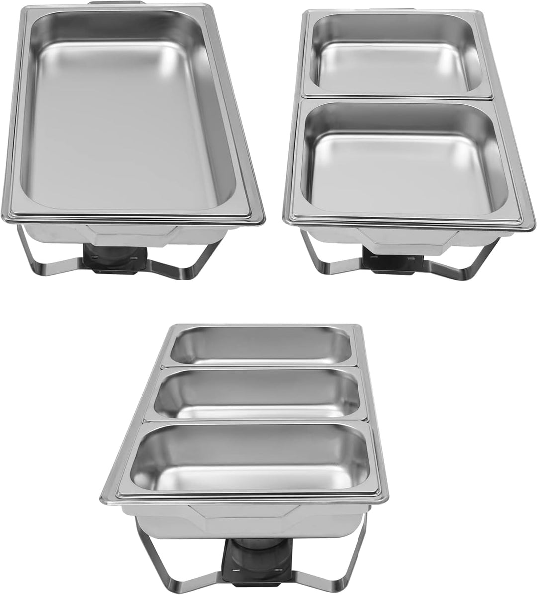 Buffetwärmer, Food Warmer, Edelstahl Warmhaltebehälter Wärmebehälter Speisewärmer Buffet, Chafing-Di