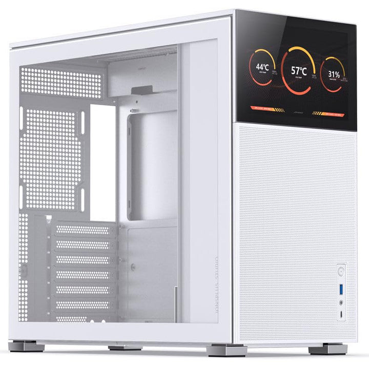 JONSBO D41 MESH Screen ATX Gehäuse, gehärtetes Glas, weiss