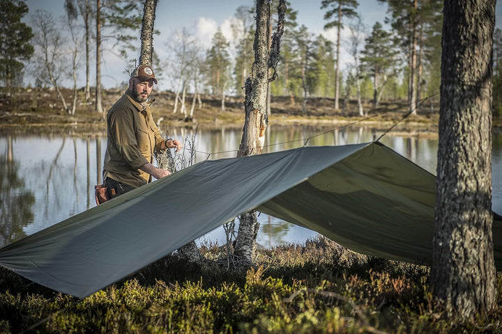 Helikon-Tex Supertarp -Polyester Ripstop- Taiga Green Dunkeloliv, Dunkeloliv