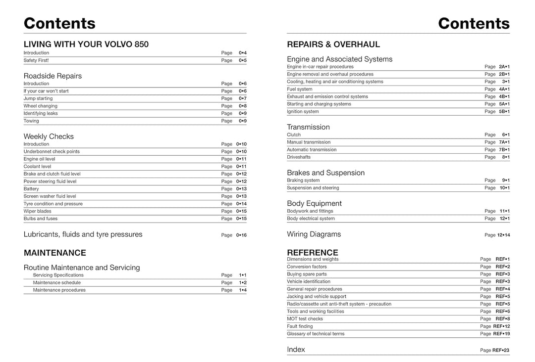 Volvo 850, Taschenbuch