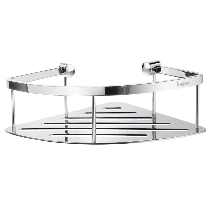 SMEDBO Sideline Design Eck-Seifenkorb poliert, Messing, Silber, 8.3 x 20.9 x 25.7 cm 8.3000000000000