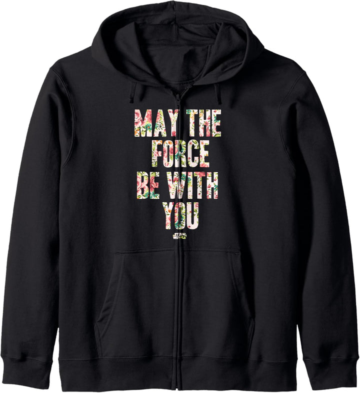 Star Wars May The Force Be With You Floral Pattern Kapuzenjacke