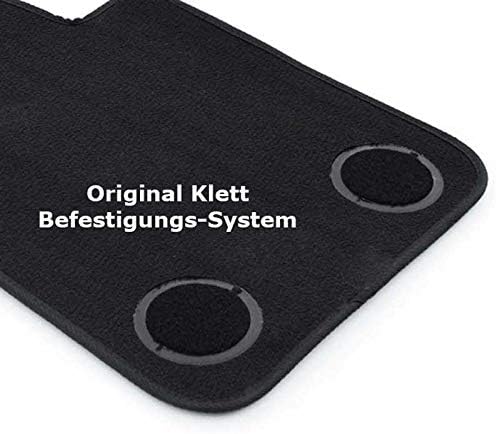 kh Teile Fussmatten für 3er BMW E90 E91 E92 E93 M3 Performance Edition Bestickung (Velours) Automatt