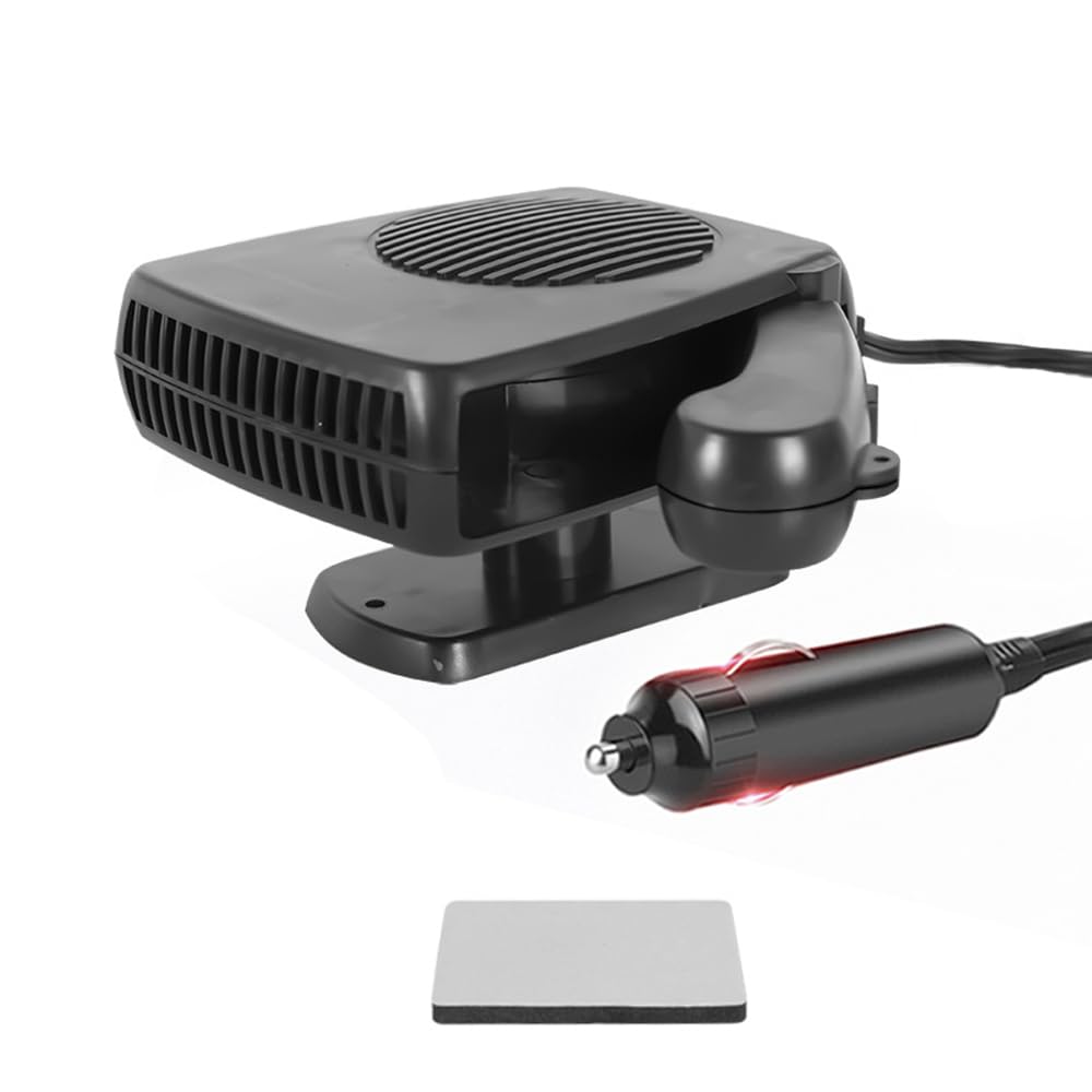 Baceyong 200W 2 in1 Tragbare Auto Heizung Heizung Lüfter Defroster Defogger für Auto LKW Schwarz 12V