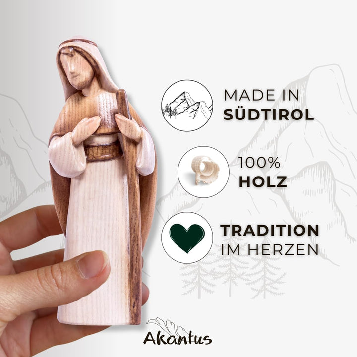 Akantus Krippenfiguren aus Holz: 11er Set (10 cm), 10 cm