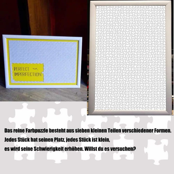 1000 Teile Mini Weiss Puzzle, Blanko Puzzle Zum Selbst Bemalen, 42cm*29.7cm 2mm Schwieriges Rahmen P