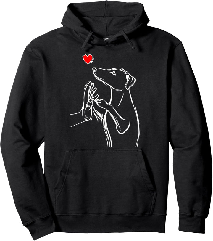 Windhund Greyhound Hunde Frauchen Damen Pullover Hoodie