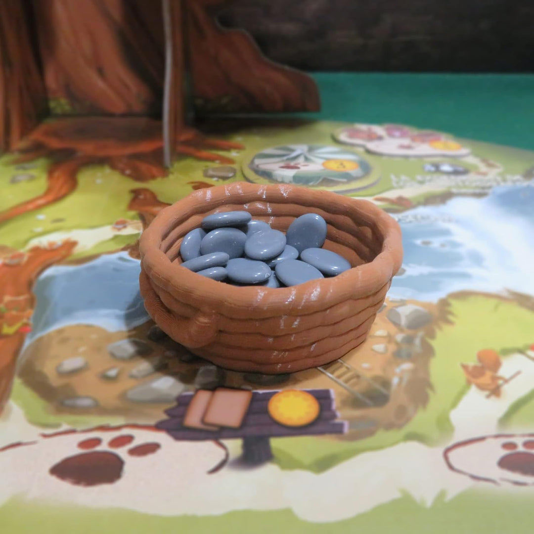 Ressourcencontainer für Everdell | Thematisches Zubehör für Brettspiele | Packung mit 6 Stück aus Bi