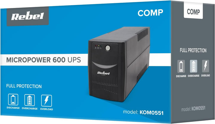 Quer KOM0551 UPS Modell Micropower 600VA 360W 230V/50Hz
