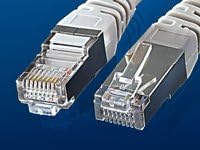 Fibrionic Network Solutions LAN Kabel dünn: Netzwerk-Kabel Cat5e flach, weiss, 20m (LAN Kabel flach,