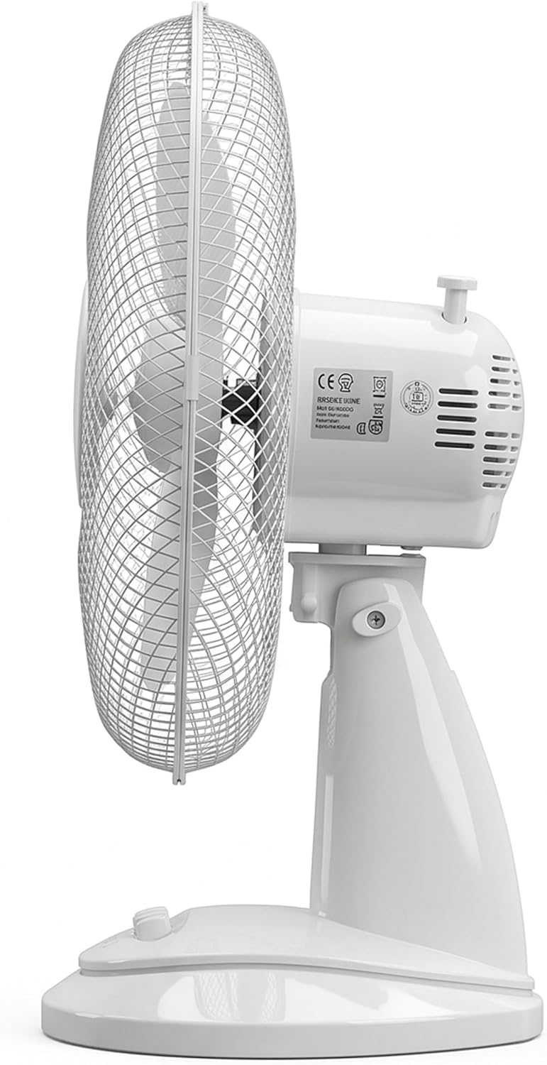 Tischventilator 30 cm mit EnergySilence 3 Geschwindigkeitsmodi 90° Oszillation 40° Neigung hochwerti