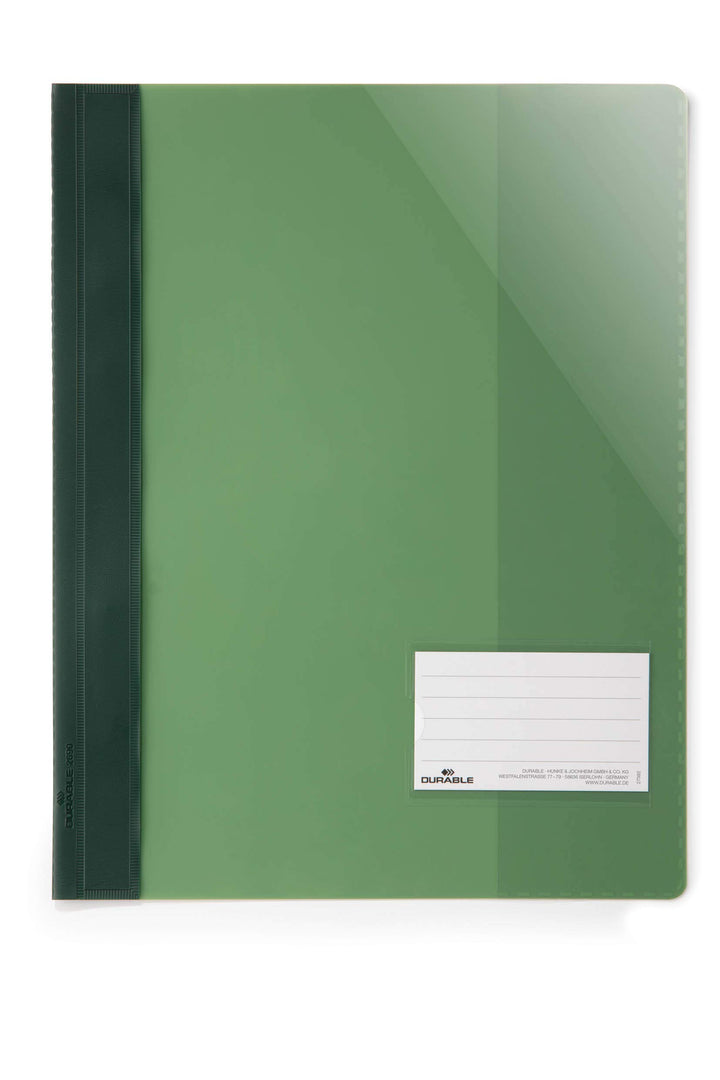 Durable Sichthefter für Din A4, Überbreite, grün, 25er Packung, 269005, grün