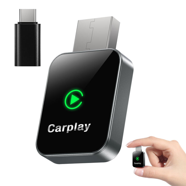 LENDOO Mini CarPlay Wireless Adapter,2 in 1 CarPlay Adapter Plug&amp;Play