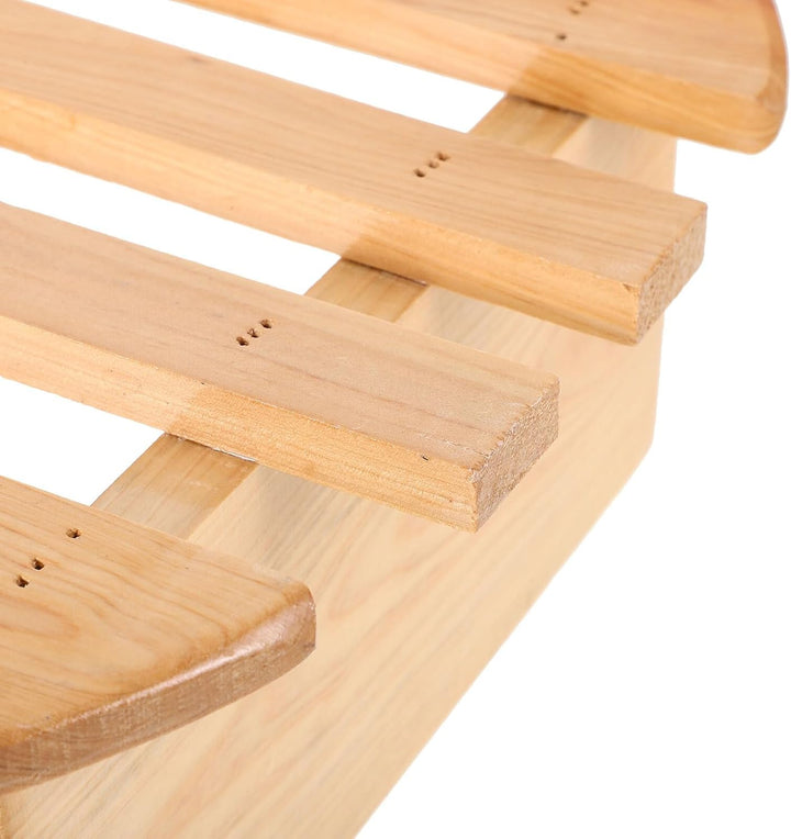 Cabilock Fusshocker Holz Hocker fürs Wohnzimmer Hocker fürs Badezimmer Rund Beige Vielseitig und Lei
