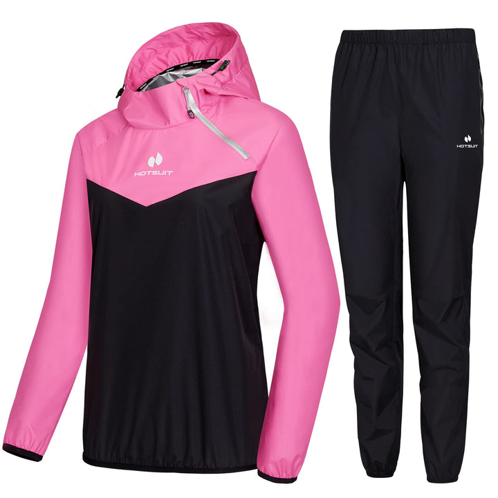 HOTSUIT Schwitzjacke/Schwitzanzug Damen Sauna Trainingsanzug Sportanzug Schwitzanzug Fitness Trainin