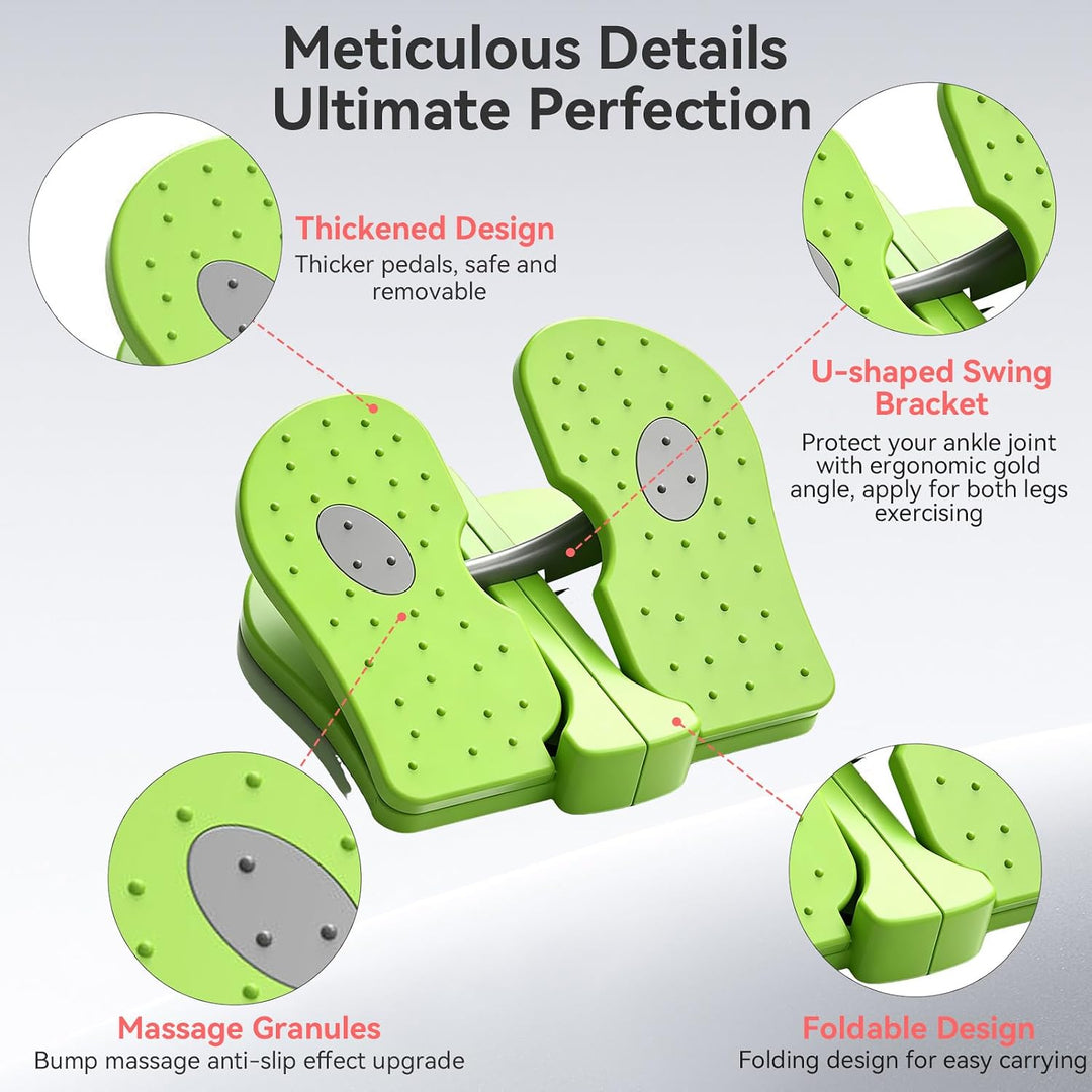 Foot Stepper Machine, verstärkter Nylon Mini -Stepper -Trainer ruhige Falten unter dem Schreibtisch
