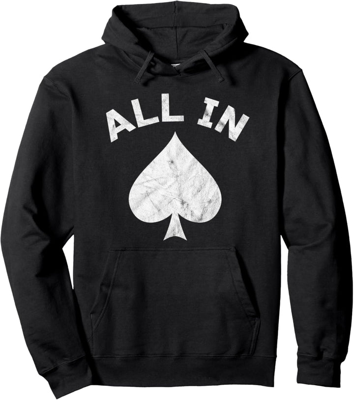 All In Texas Holdem Poker Zocker Design Pullover Hoodie