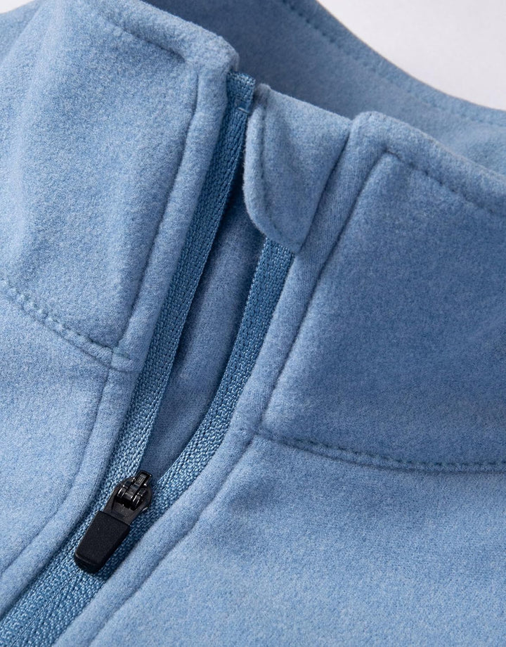 WILLIT Pullover Herren Fleece Sweatshirt mit reissverschluss Fleecepullover Arbeitspullover Atmungsa
